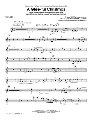 Book cover for A Glee-ful Christmas (Choral Medley)(arr. Mark Brymer) - Trumpet 2