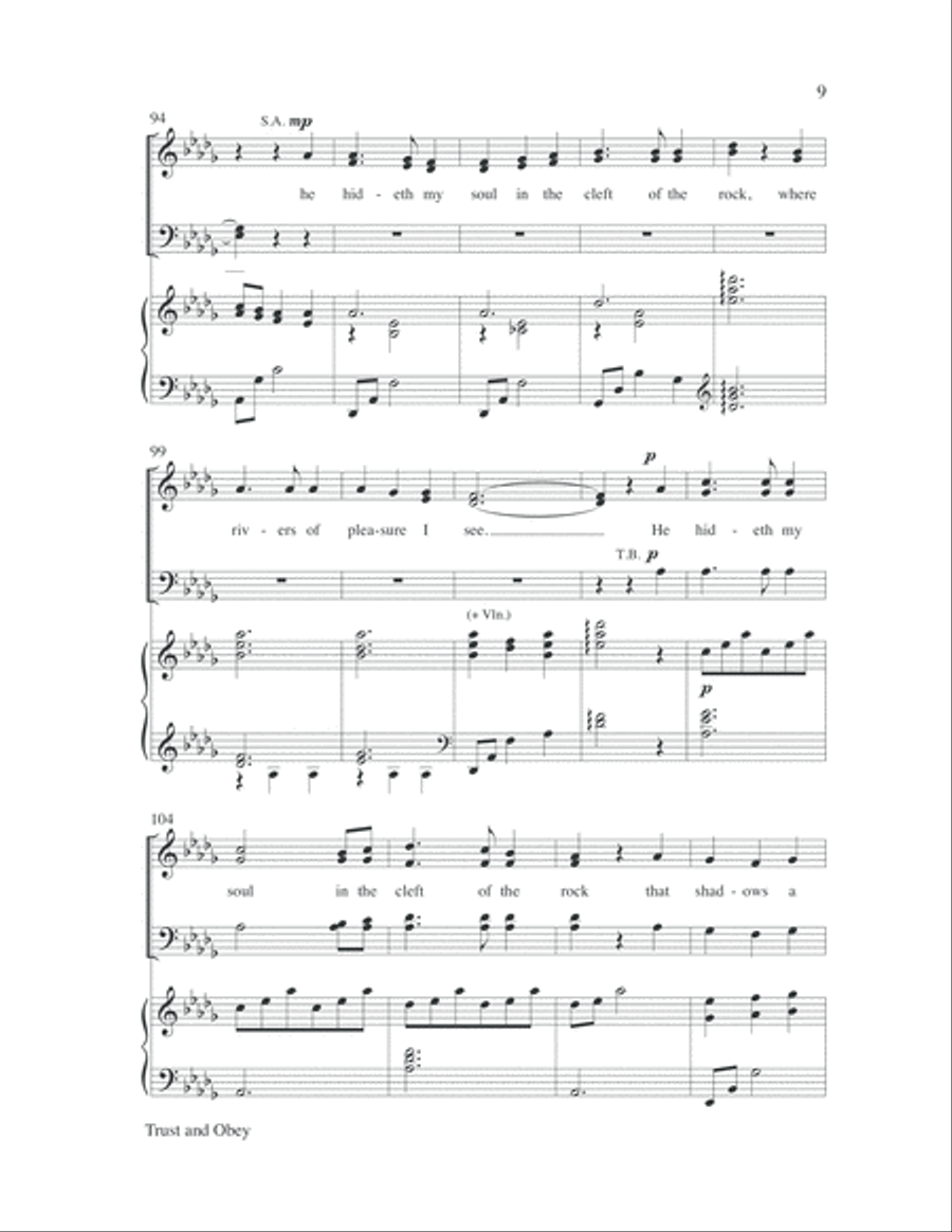 Trust and Obey 4-Part scores gallery preview page 10