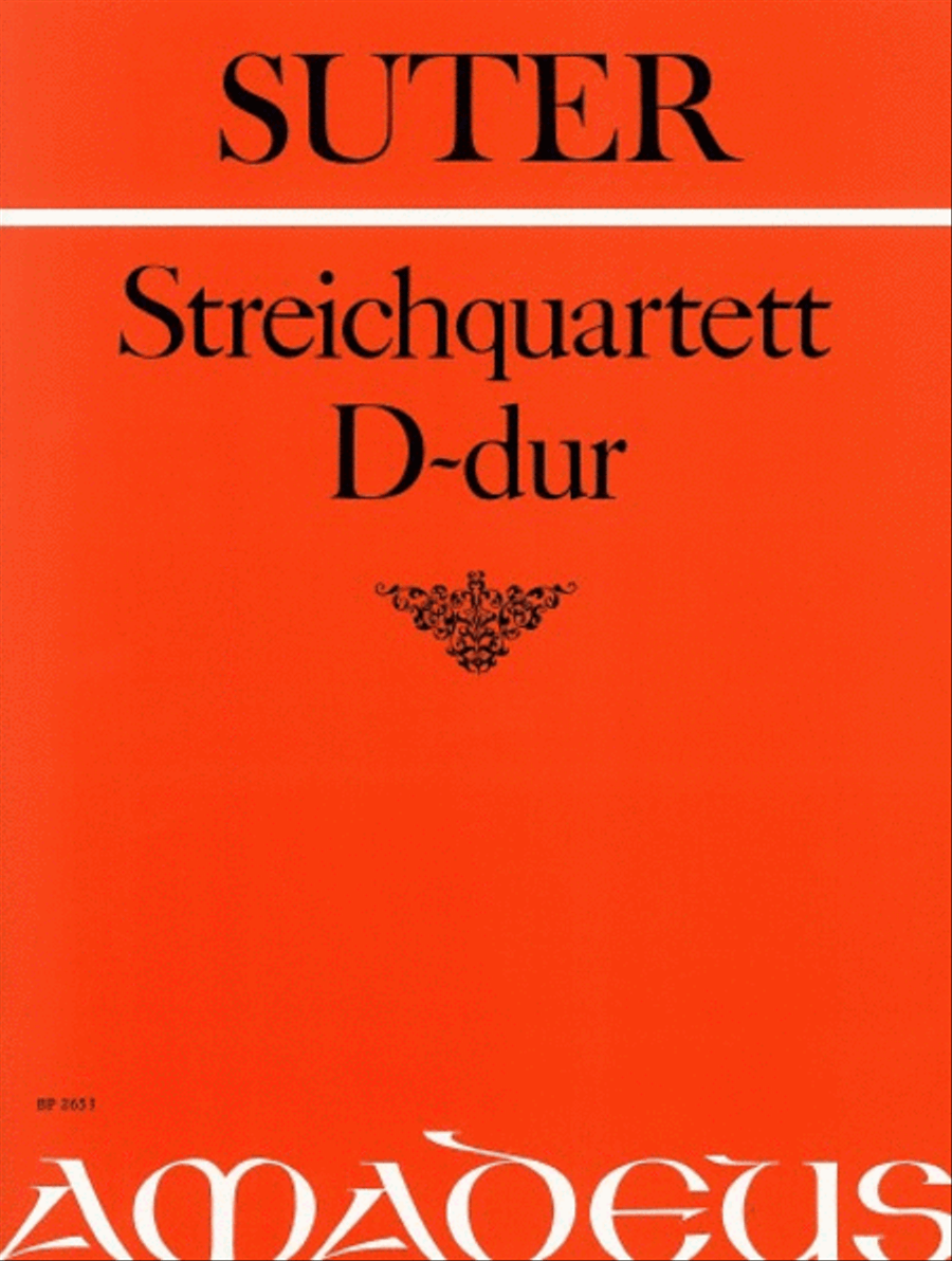 String Quartet D major op. 1 String Quartet scores gallery preview page 1