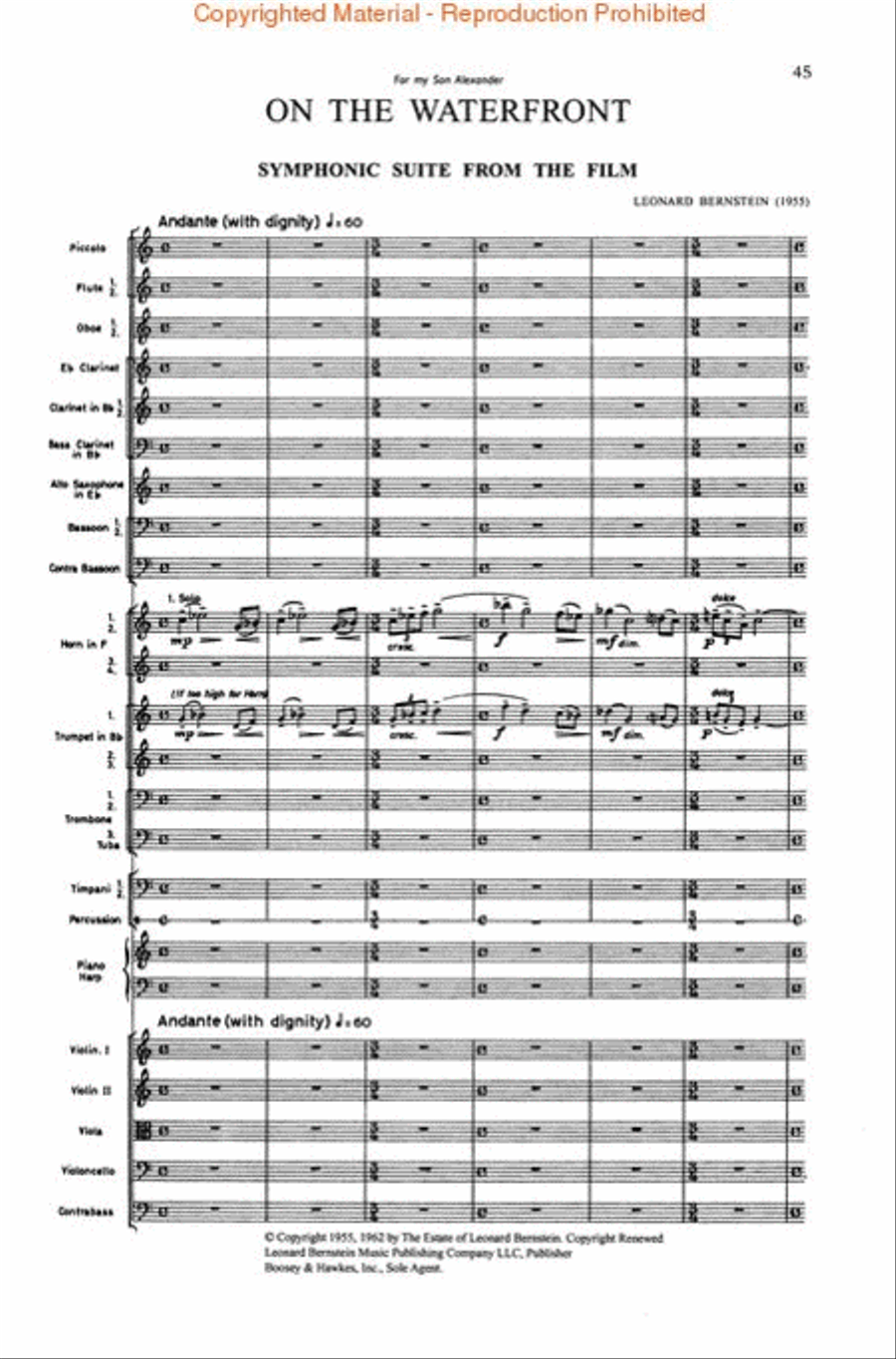 Bernstein – Orchestral Anthology, Volume 2 Orchestra scores gallery preview page 3