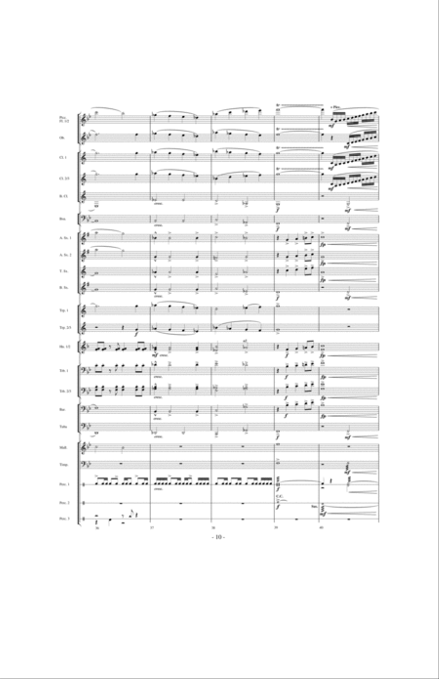Beyond the Higher Skies Concert Band scores gallery preview page 9