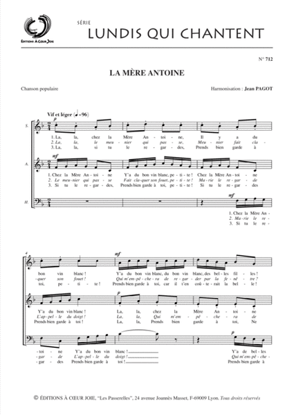 La Mere Antoine (3Vm)
