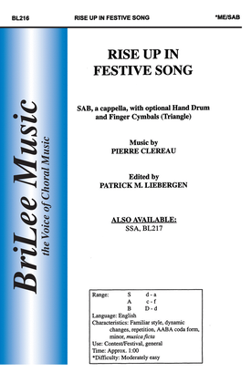 Book cover for Rise Up in Festive Song