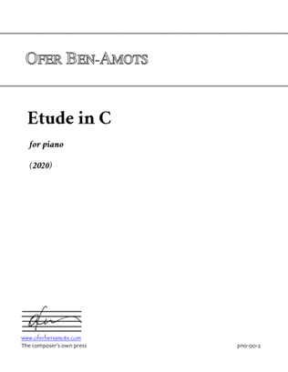 Etude in C, for piano