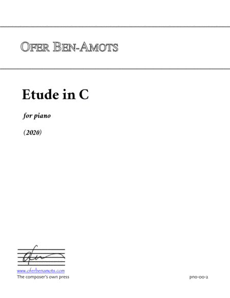Etude in C, for piano image number null