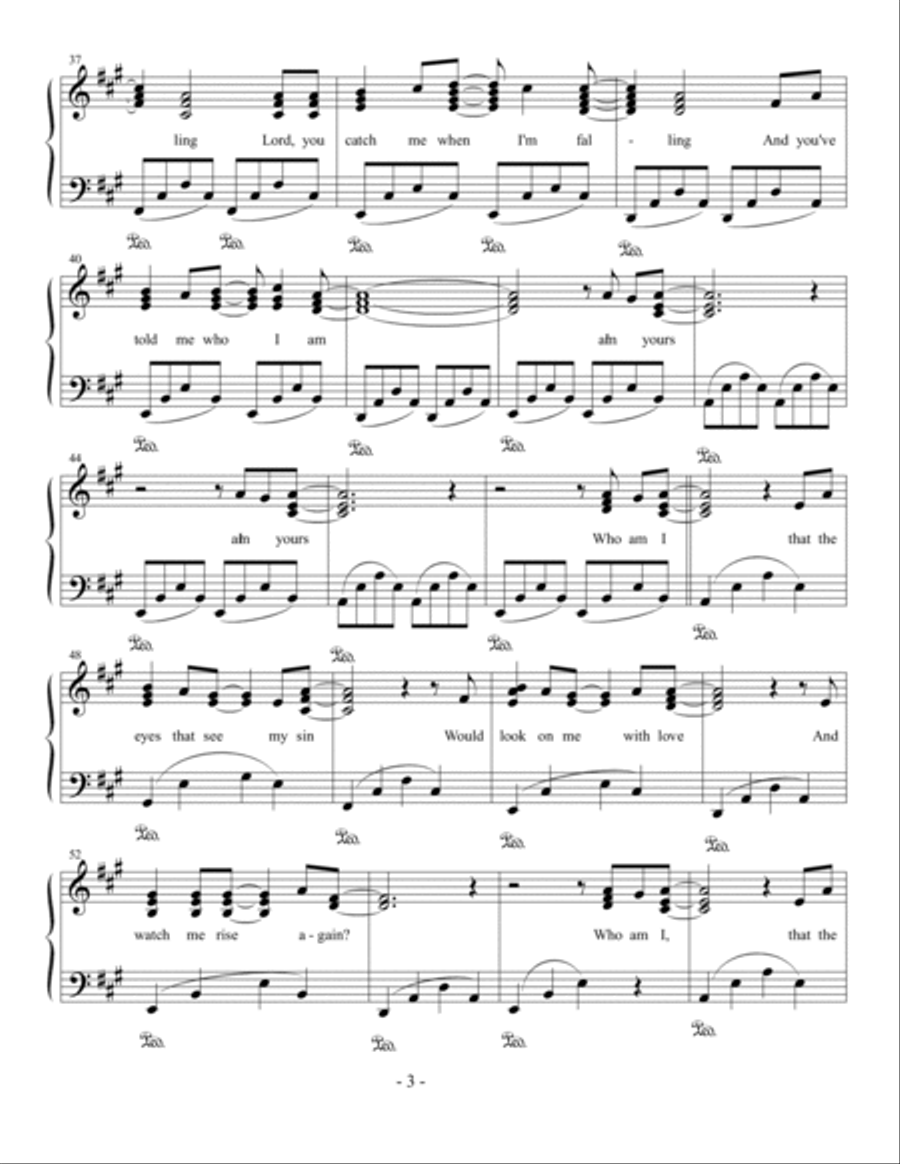 Who Am I Who Am I Easy Piano scores gallery preview page 3