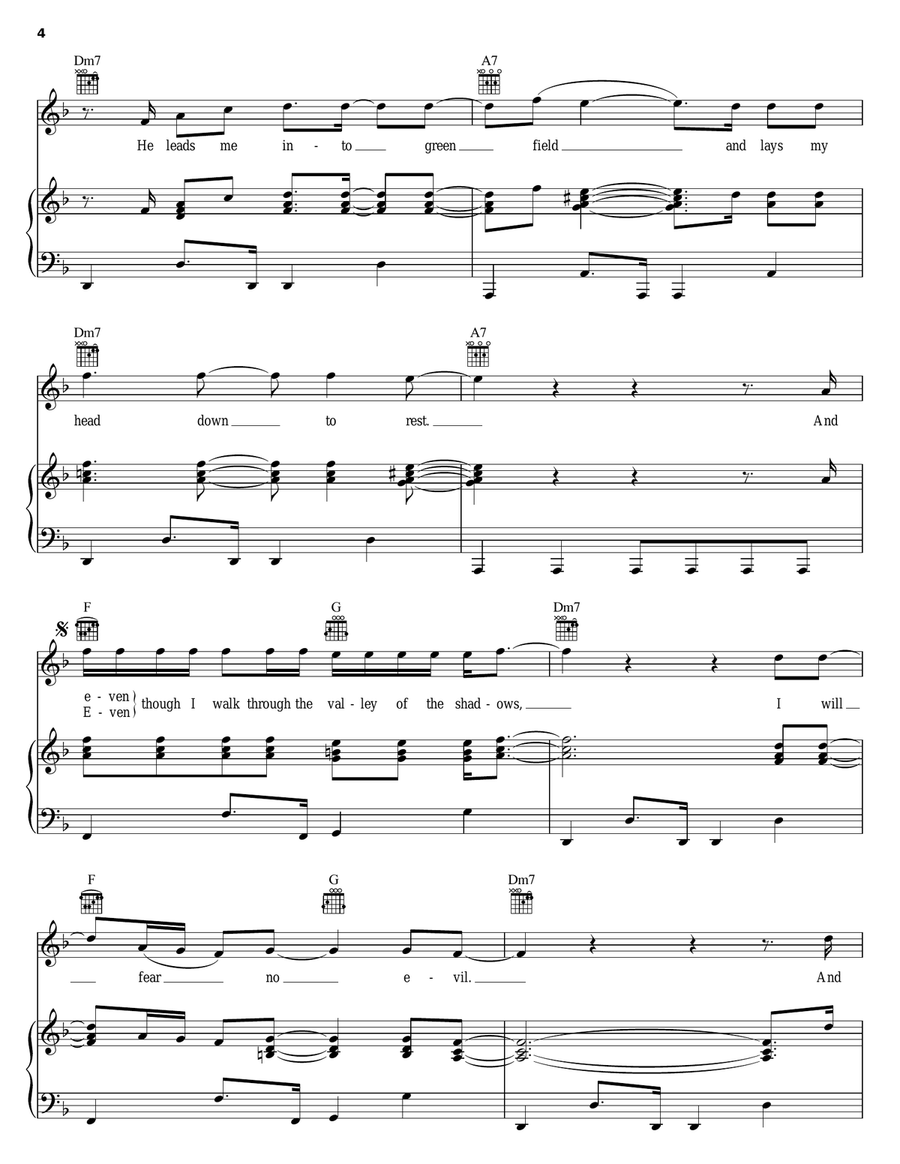 Shadowlands Piano, Vocal, Guitar scores gallery preview page 4