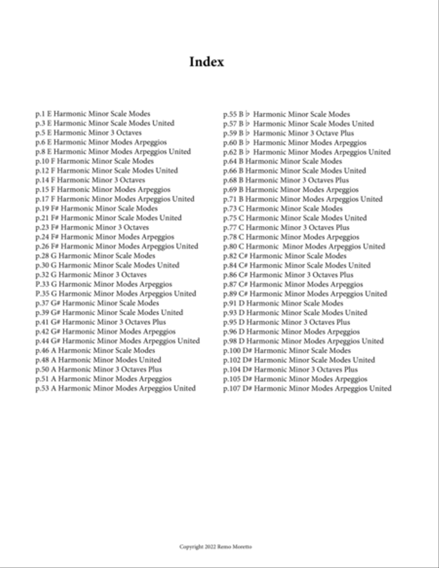 The Complete Book of Modes for Guitar Book 3 The Harmonic Minor Scale Modes Piano scores gallery preview page 4