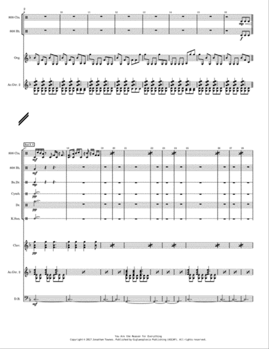 You Are the Reason for Everything - Full Score Percussion Ensemble scores gallery preview page 4