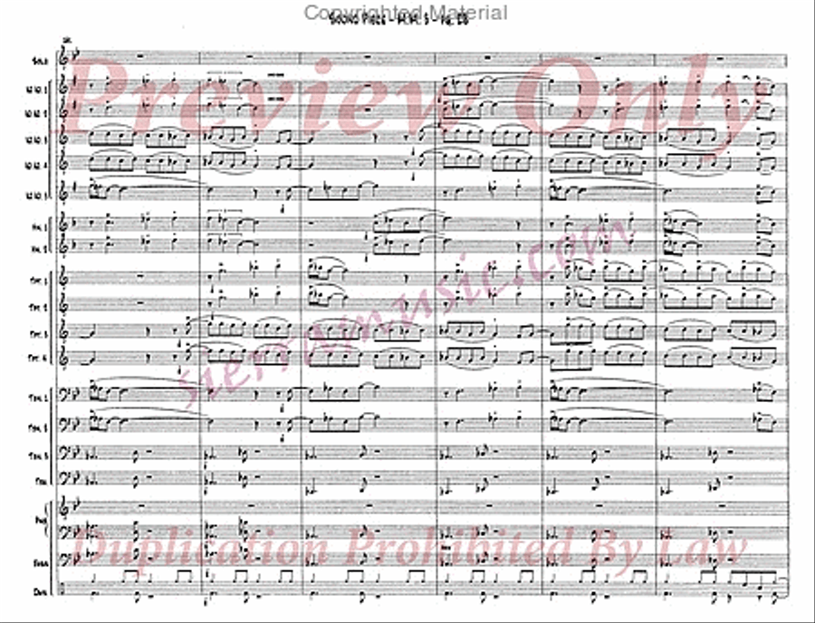 Sound Piece For Jazz Orchestra Big Band scores gallery preview page 29