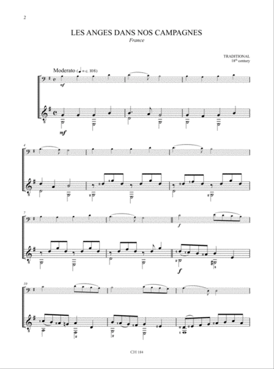 Christmas Carols. 20 Easy Arrangements for Violoncello and Guitar Cello scores gallery preview page 2