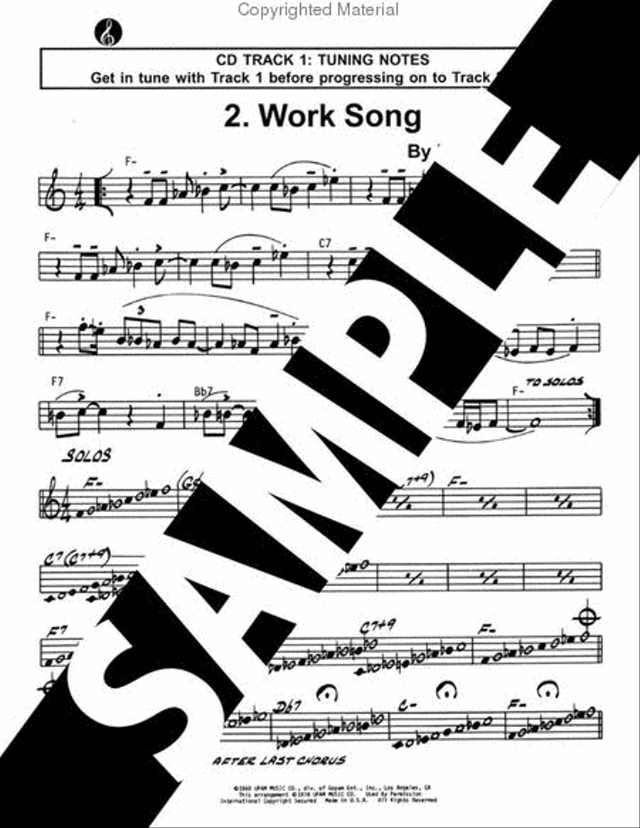 Volume 13 - Cannonball Adderley Alto Saxophone scores gallery preview page 3