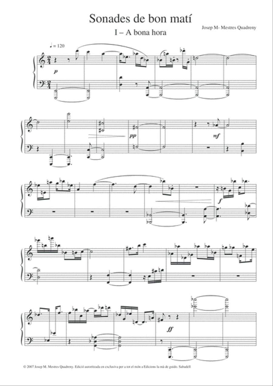 Sonades de bon matí Piano Solo scores gallery preview page 5