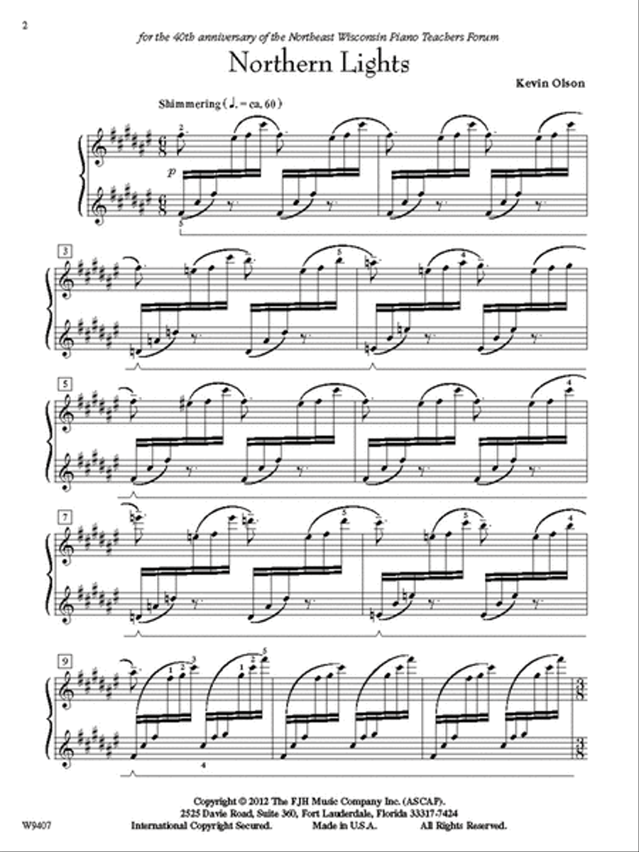 Northern Lights Northern Lights Piano Solo scores gallery preview page 3