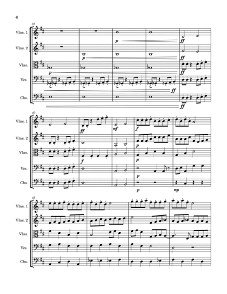 Joyful Reminiscence Joyful Reminiscence String Orchestra scores gallery preview page 4