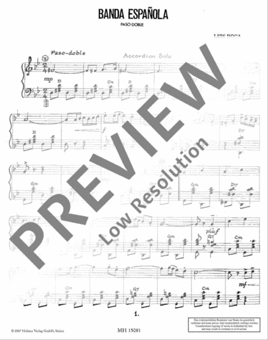 Banda Española Banda Española Accordion scores gallery preview page 4