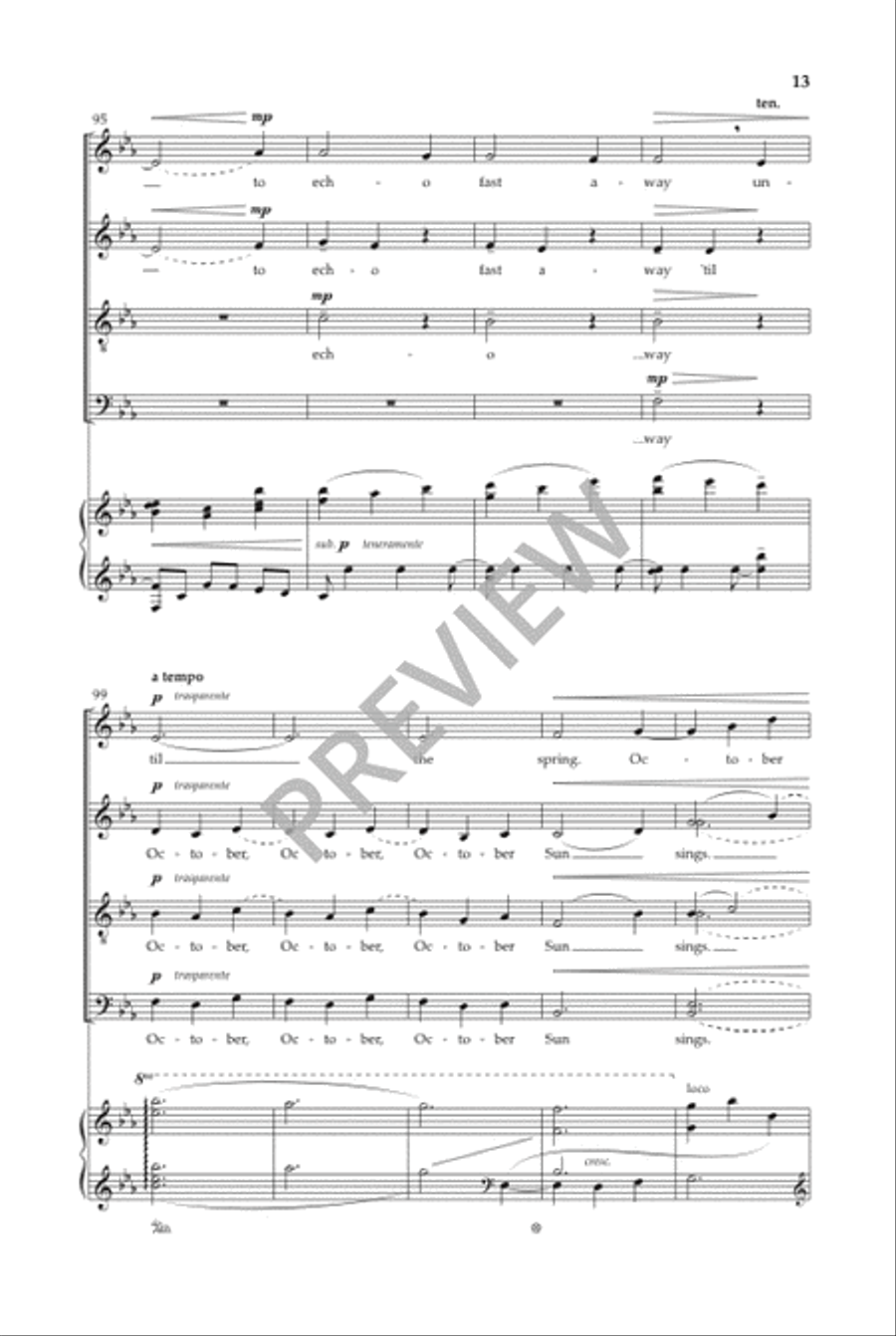 October Sun October Sun 4-Part scores gallery preview page 14
