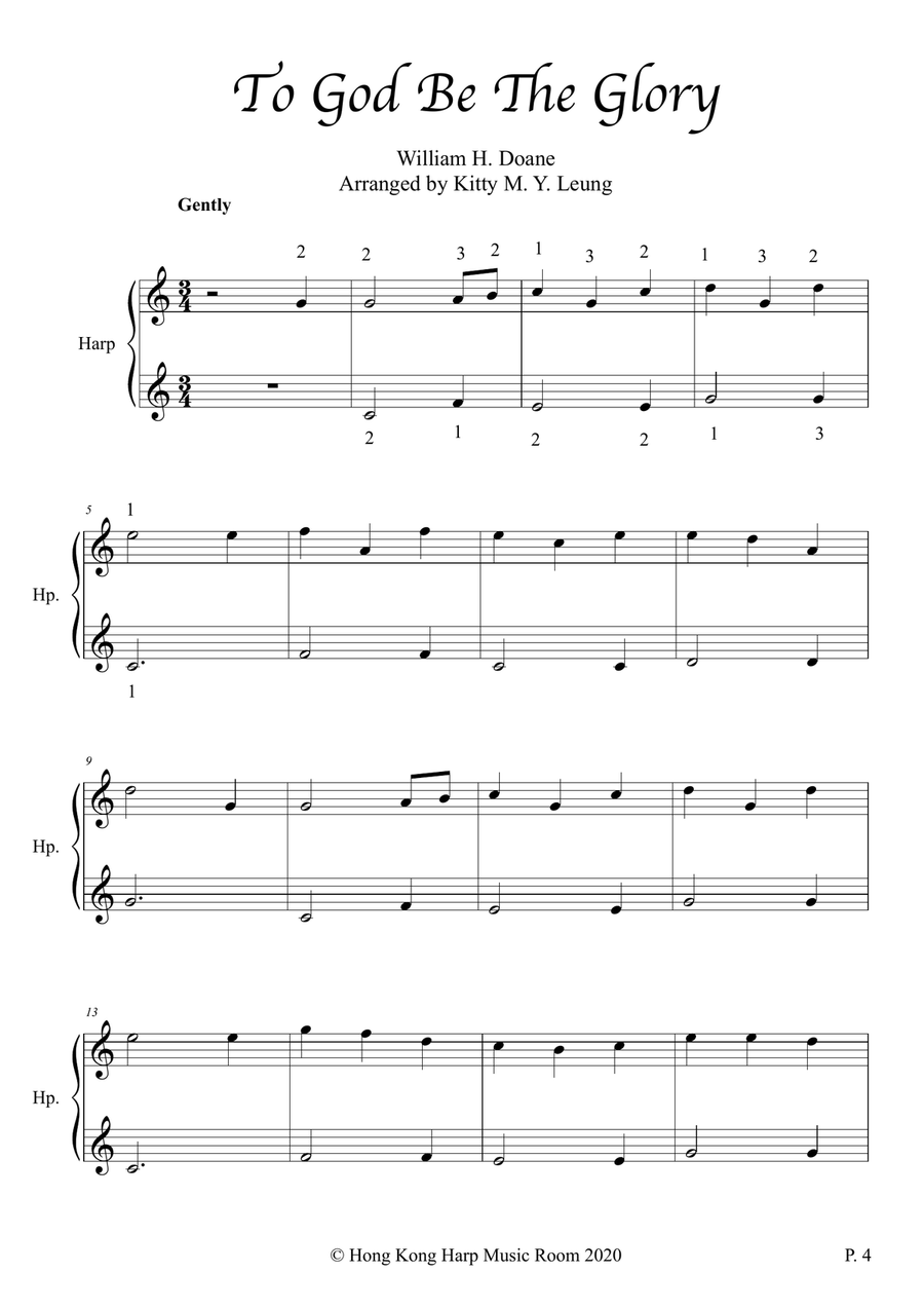 Easy Hymns (Volume 2) - 15 String Harp Harp scores gallery preview page 4