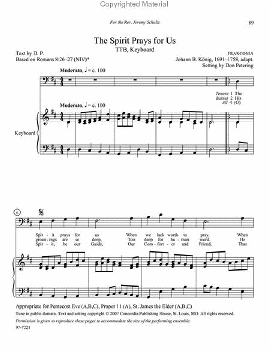 Sing, Men of God, Vol. 1 TTBB scores gallery preview page 11