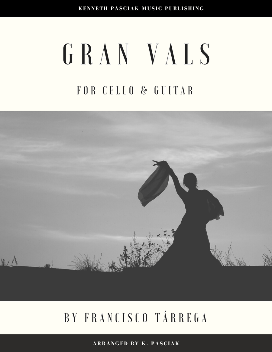 Gran Vals (for Cello and Guitar) String Duet scores gallery preview page 1
