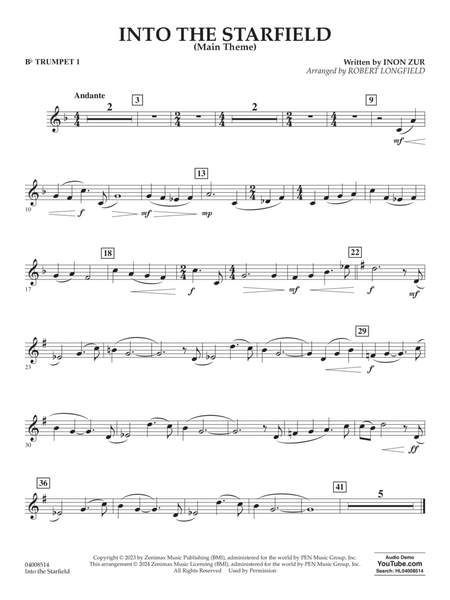 Into The Starfield (Main Title) (arr. Robert Longfield) - Bb Trumpet 1