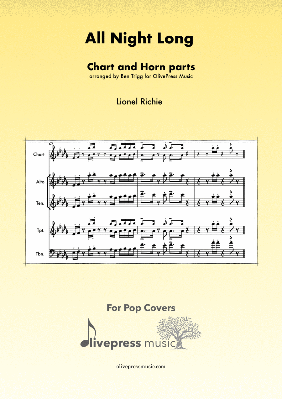 All Night Long (all Night) Tenor Saxophone scores gallery preview page 1