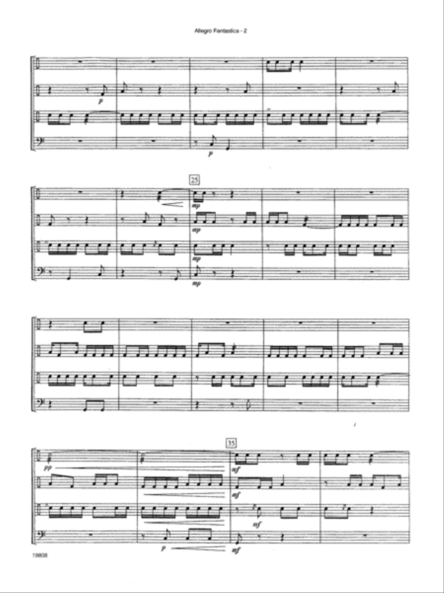 Allegro Fantastica Set of Parts scores gallery preview page 3