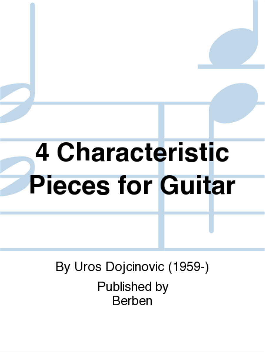 4 Characteristic Pieces For Guitar School and Community scores gallery preview page 1