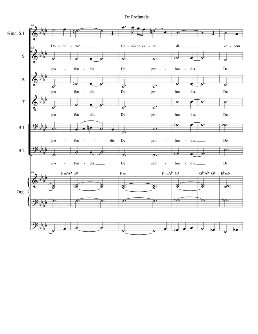 De Profundis De Profundis Divisi scores gallery preview page 6