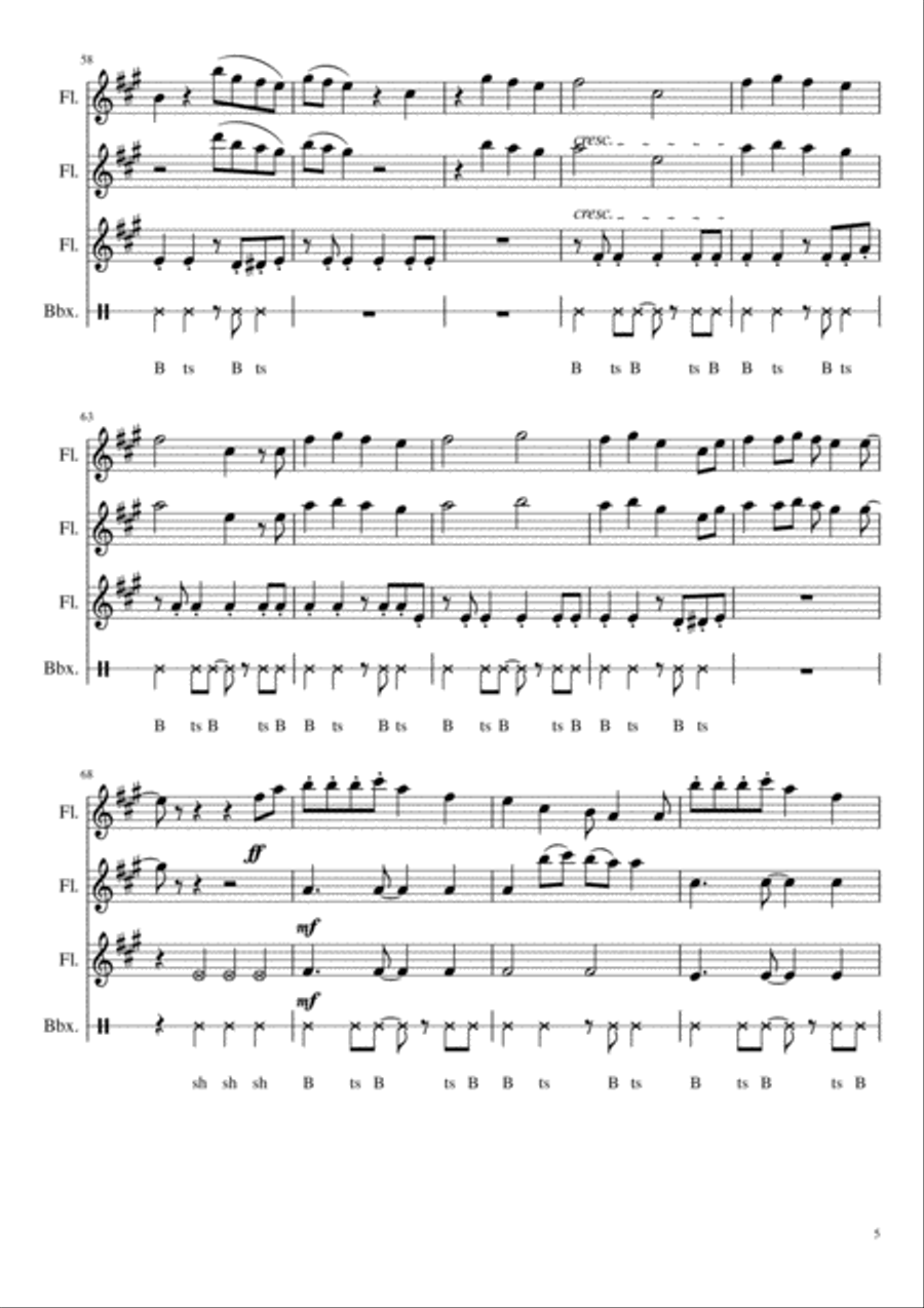 Shake It Off Shake It Off Woodwind Trio scores gallery preview page 6