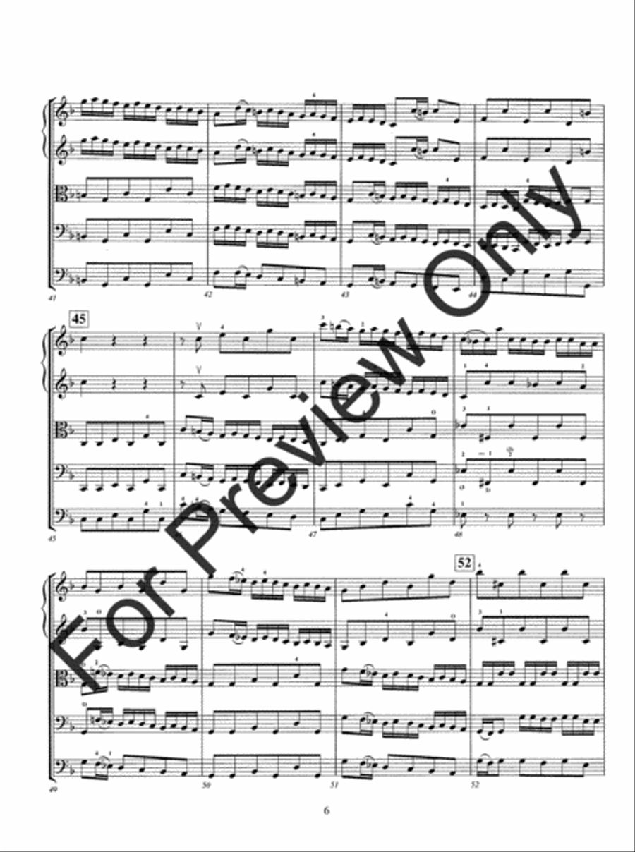 Two Bach Inventions String Orchestra scores gallery preview page 9