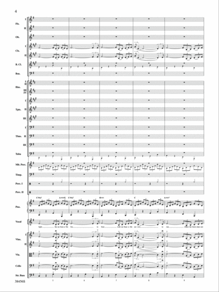 The Impossible Dream (from Man of La Mancha): Score Full Orchestra scores gallery preview page 4