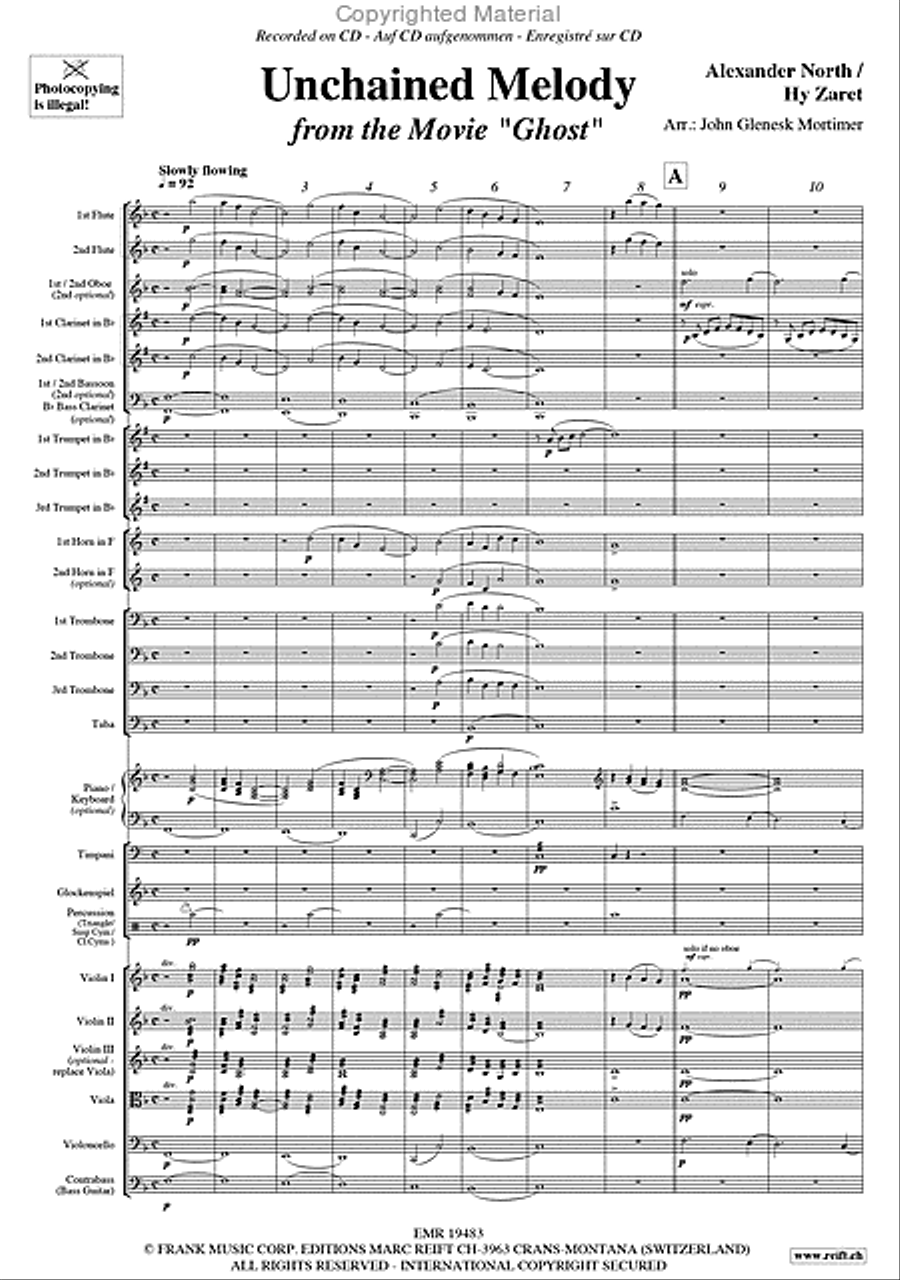 Unchained Melody Orchestra scores gallery preview page 3
