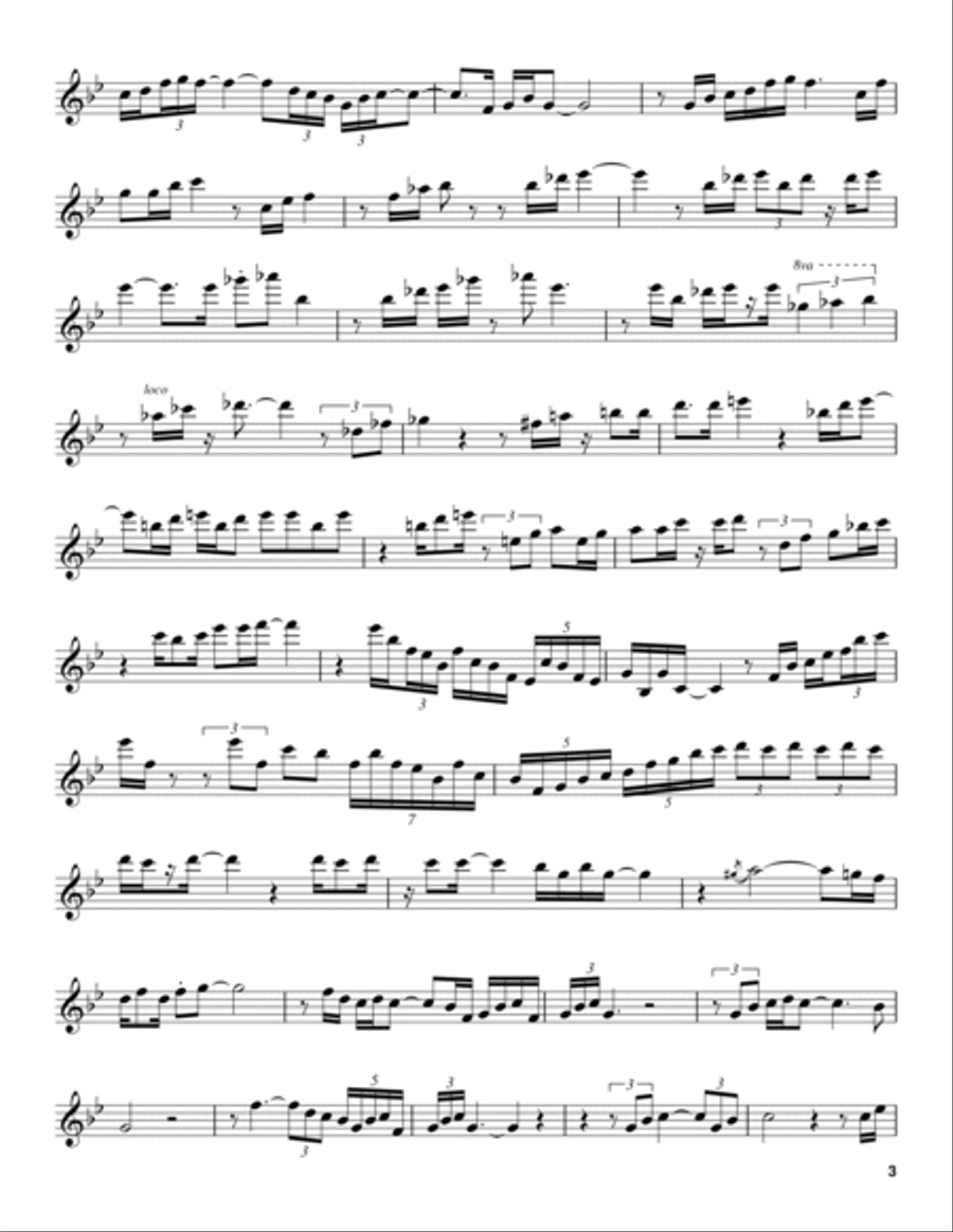 Acknowledgement Tenor Saxophone scores gallery preview page 3