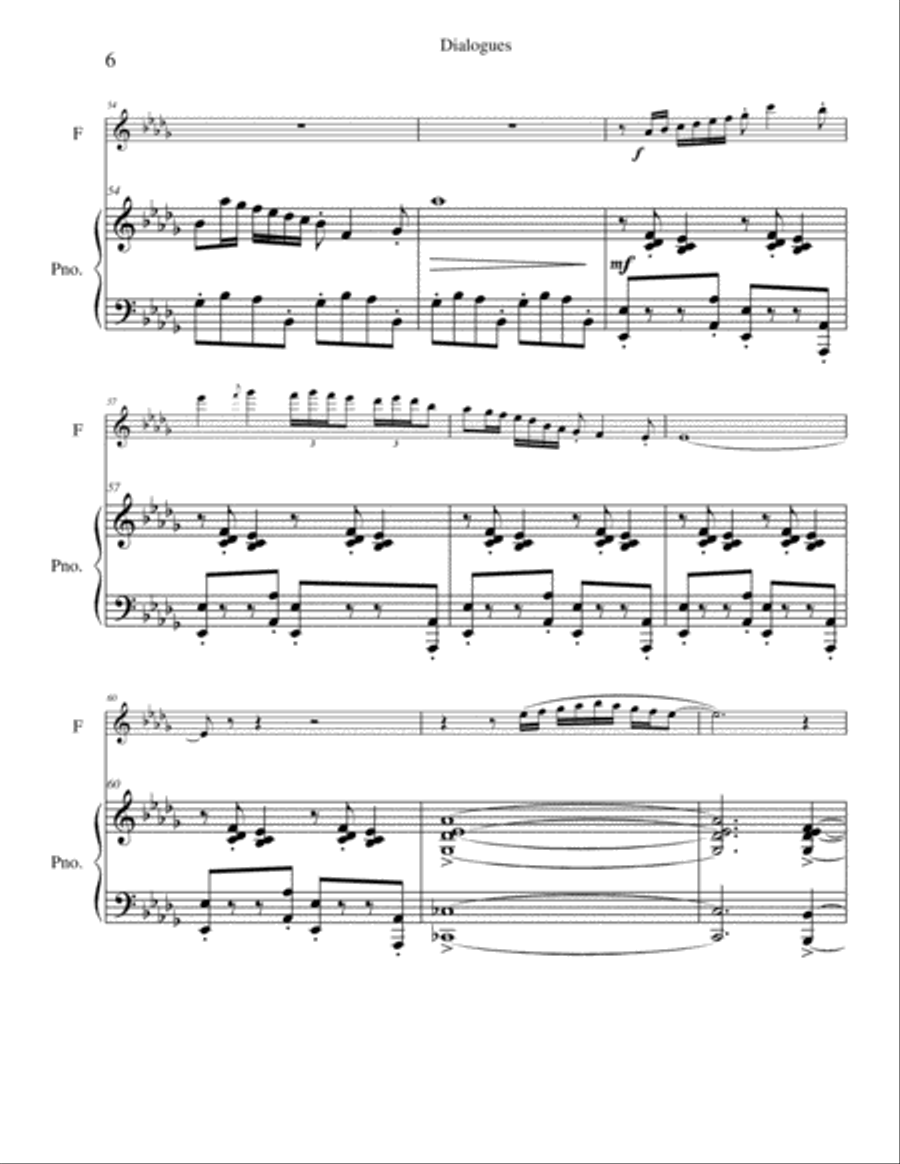 Dialogues Flute Solo scores gallery preview page 6