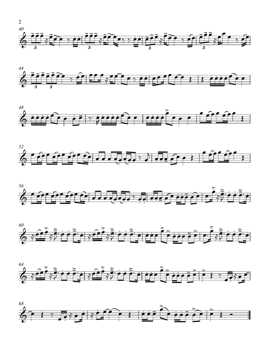 Memories Memories Alto Saxophone scores gallery preview page 2