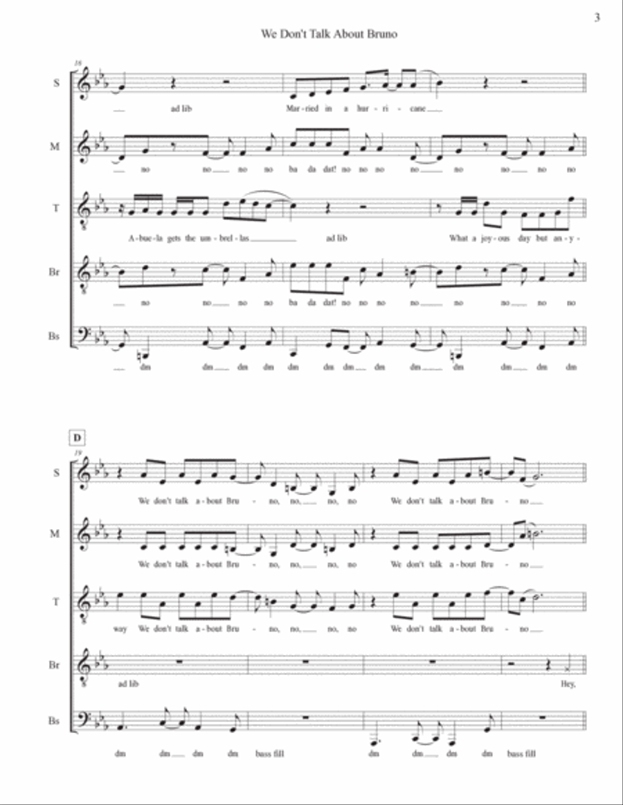 We Don't Talk About Bruno Divisi scores gallery preview page 3