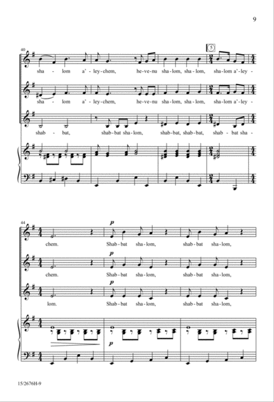 Hevenu Shalom A'leychem SSA scores gallery preview page 10