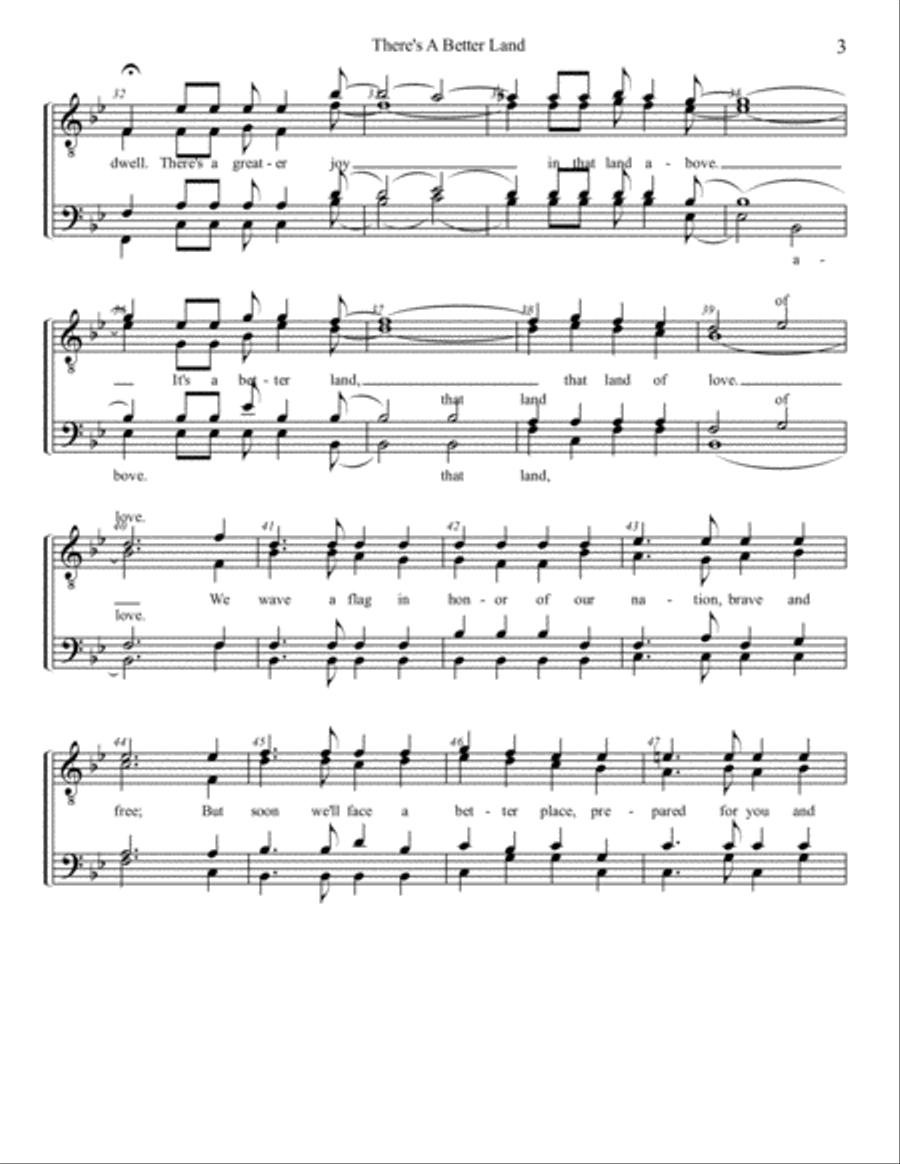 There's A Better Land TTBB scores gallery preview page 3