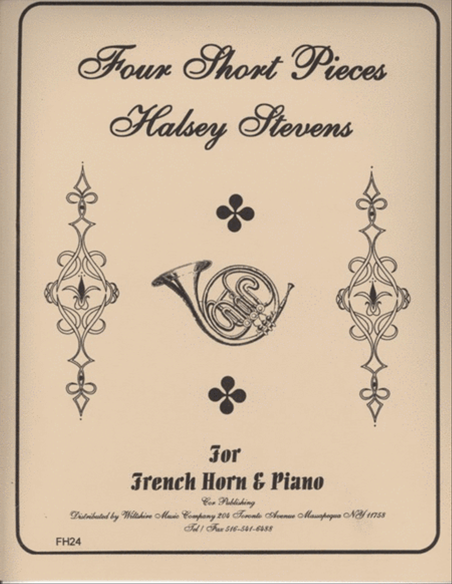 Four Short Pieces for Horn & Piano Horn scores gallery preview page 1