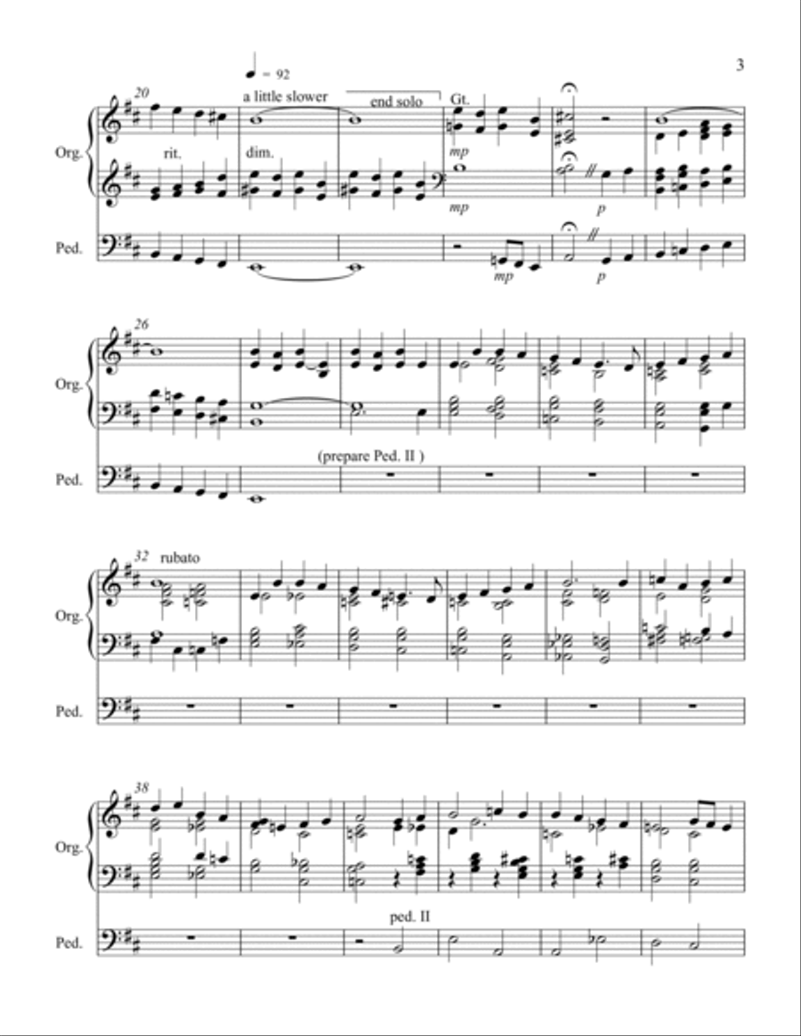 Prelude No. 5 Organ Solo scores gallery preview page 3