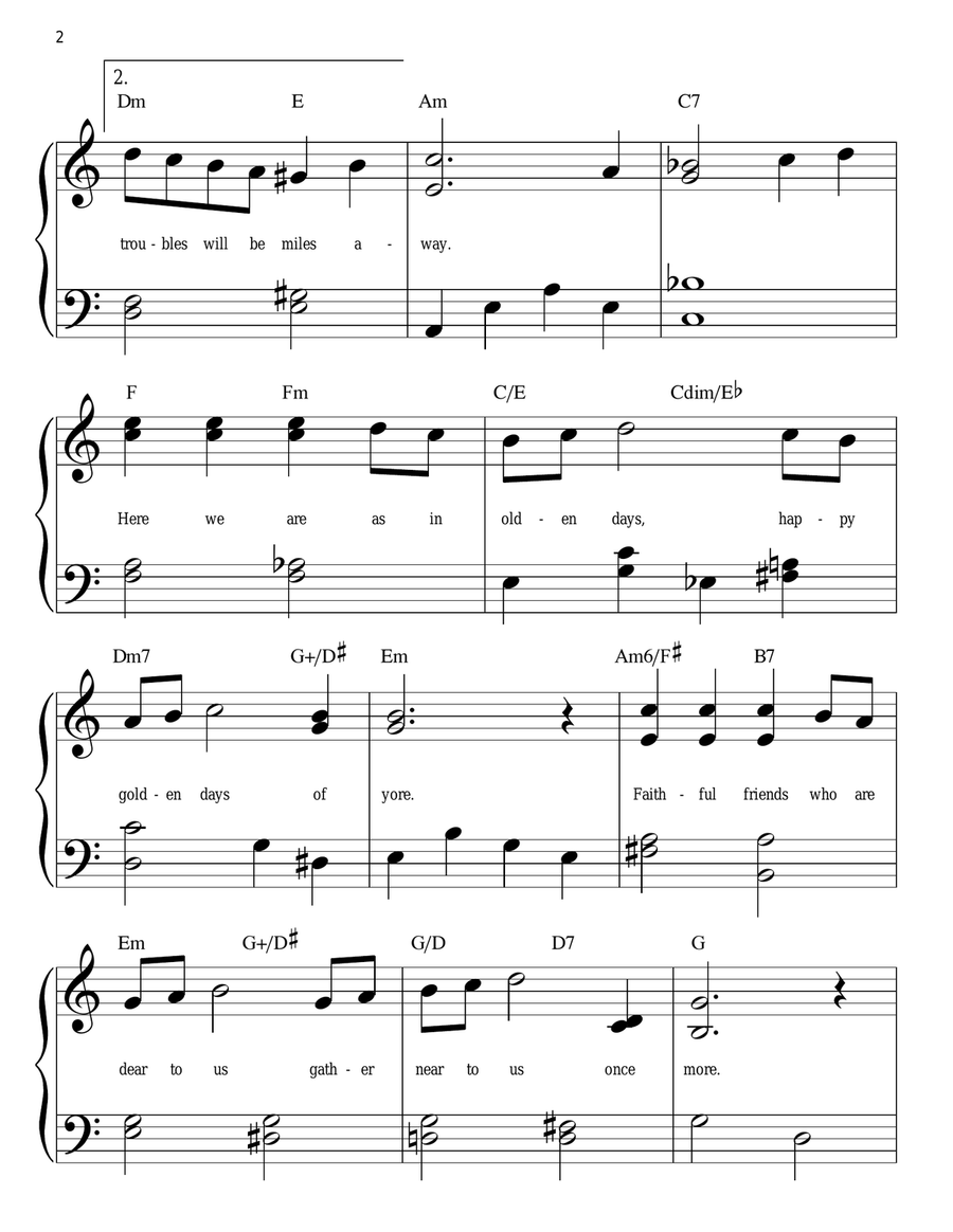 Have Yourself A Merry Little Christmas Easy Piano scores gallery preview page 2