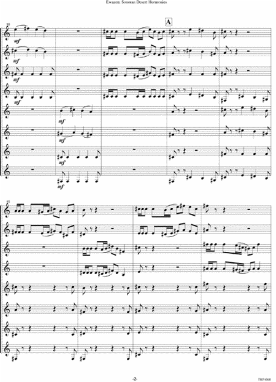 Sonoran Desert Harmonies Small Ensemble scores gallery preview page 3
