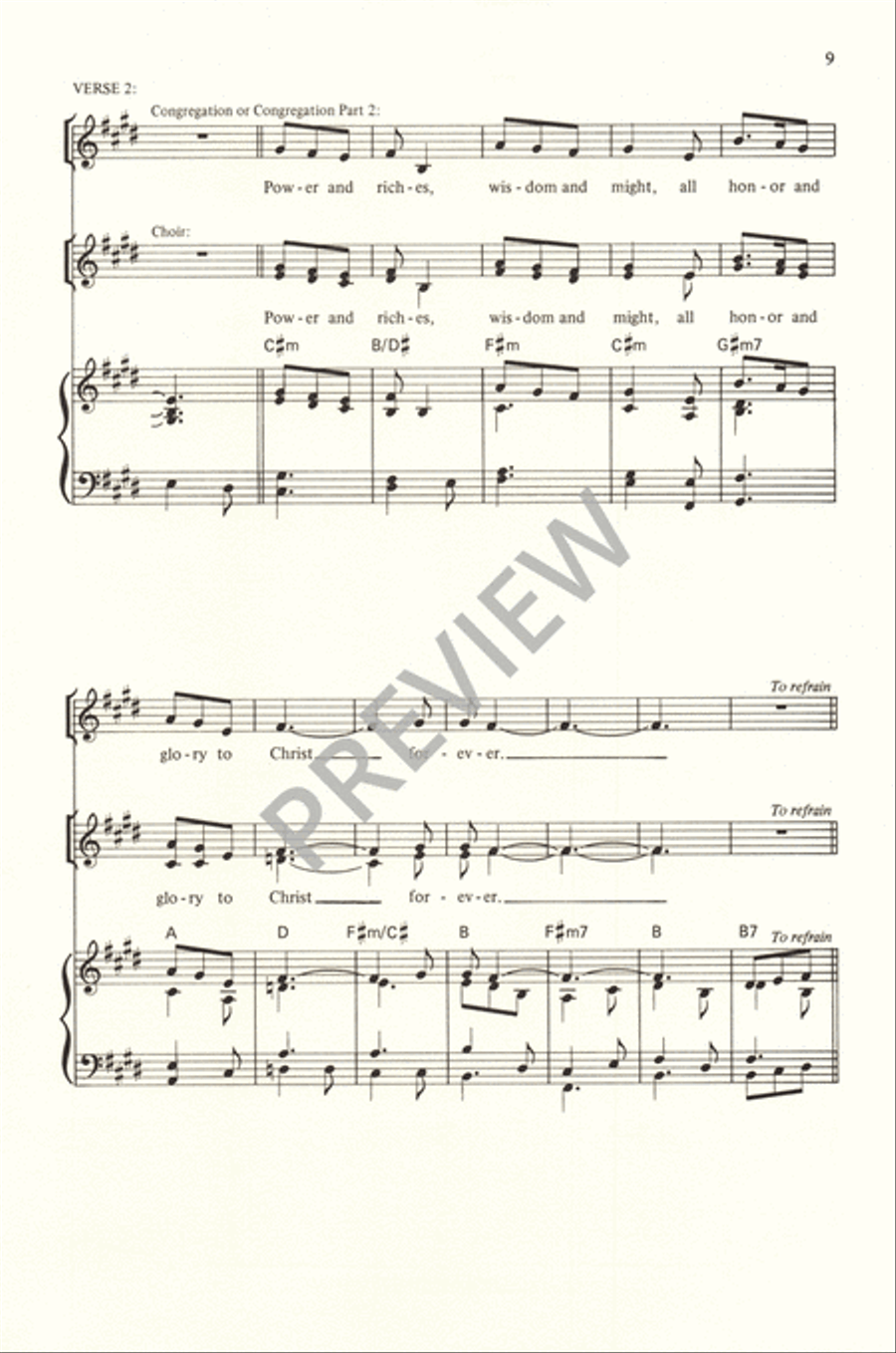 Now the Feast and Celebration 4-Part scores gallery preview page 11