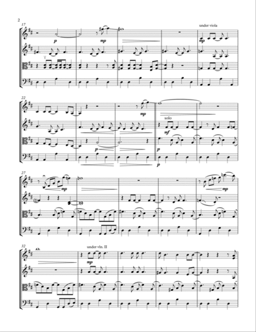Brain Damage String Quartet scores gallery preview page 2