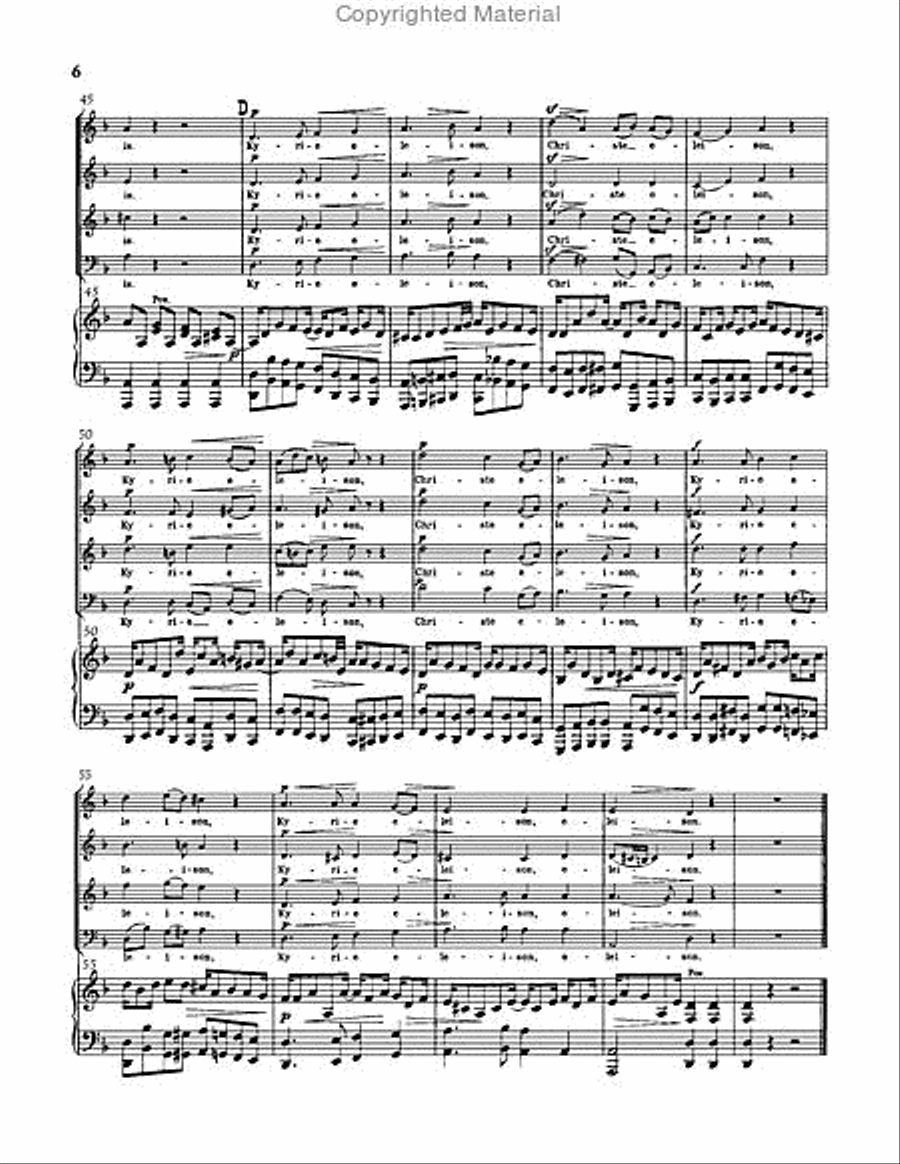 Requiem in D minor, WAB 39 Choir scores gallery preview page 6