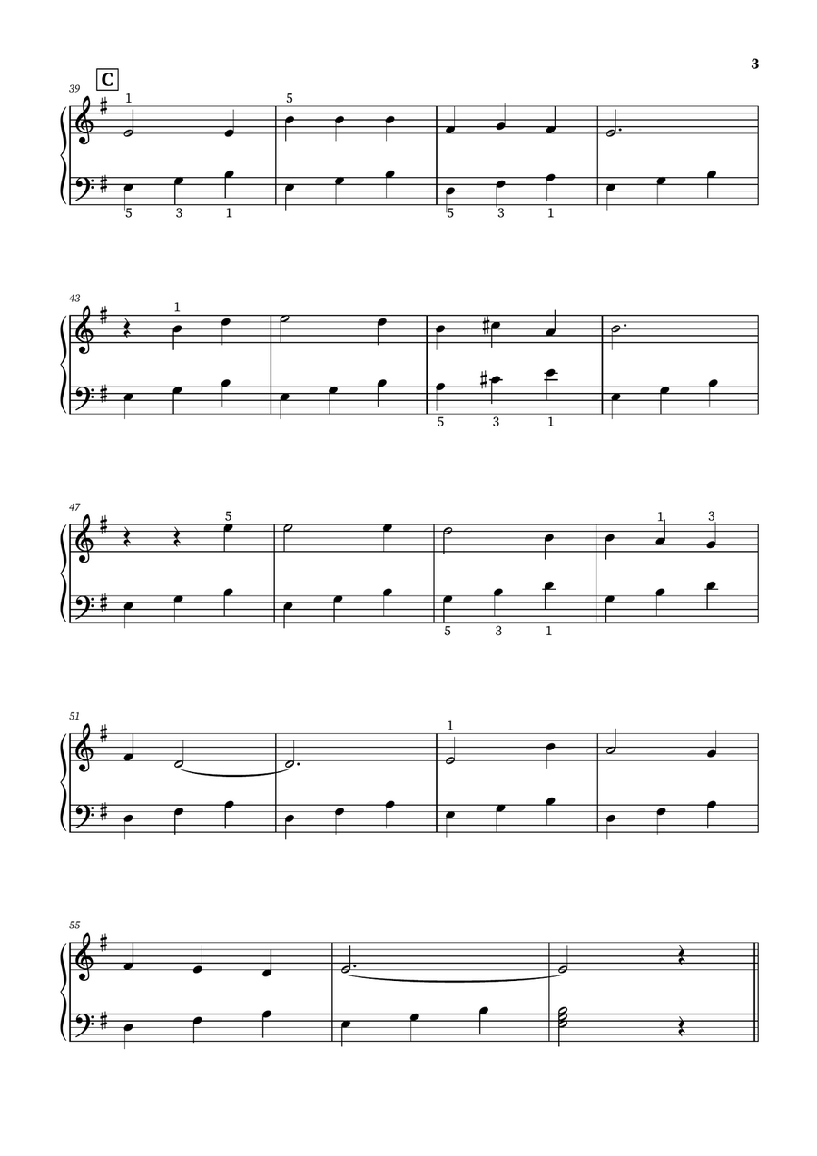 Scarborough Fair - 5 easy variations Easy Piano scores gallery preview page 3