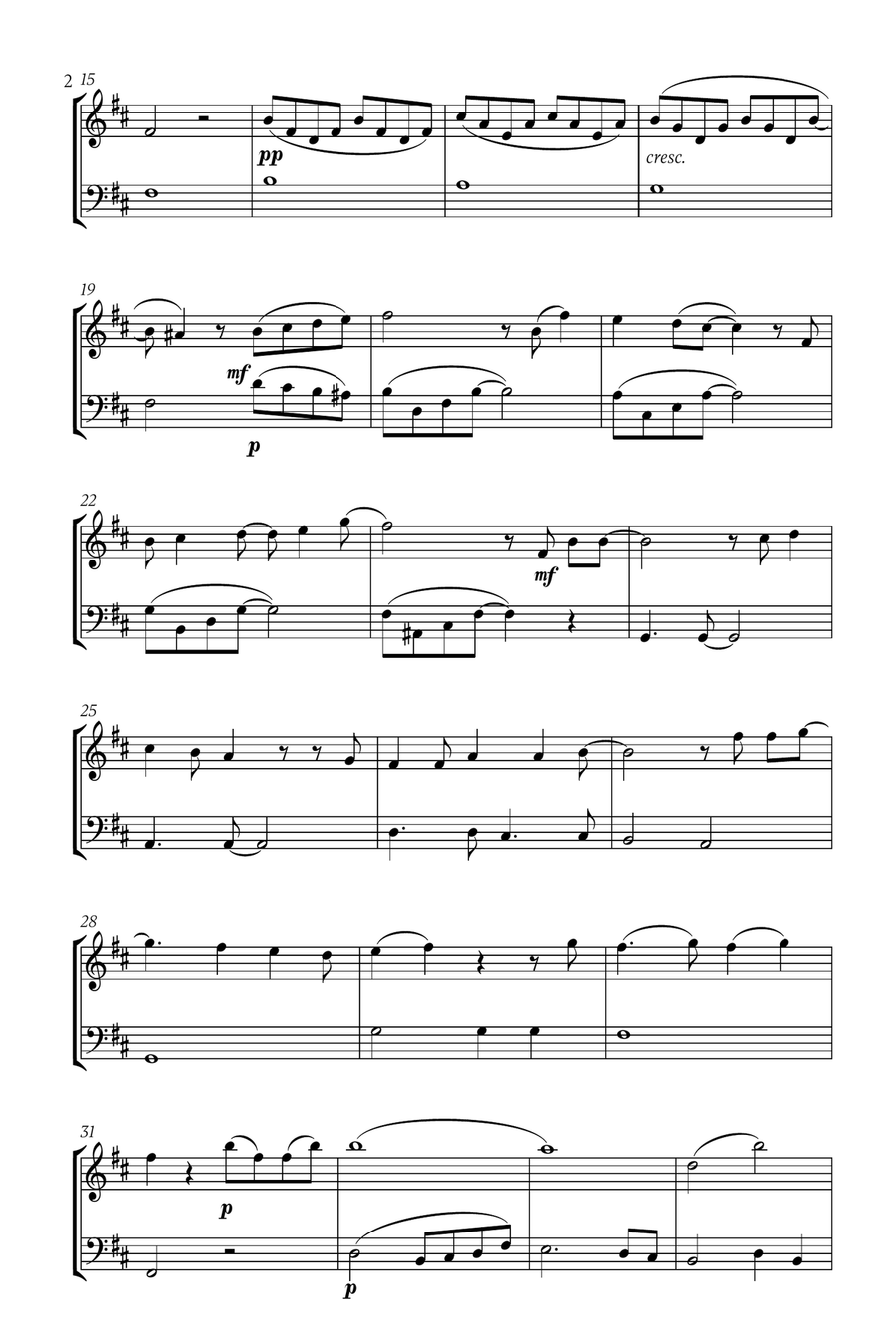 Mary, Did You Know? Mary, Did You Know? Woodwind Duet scores gallery preview page 2