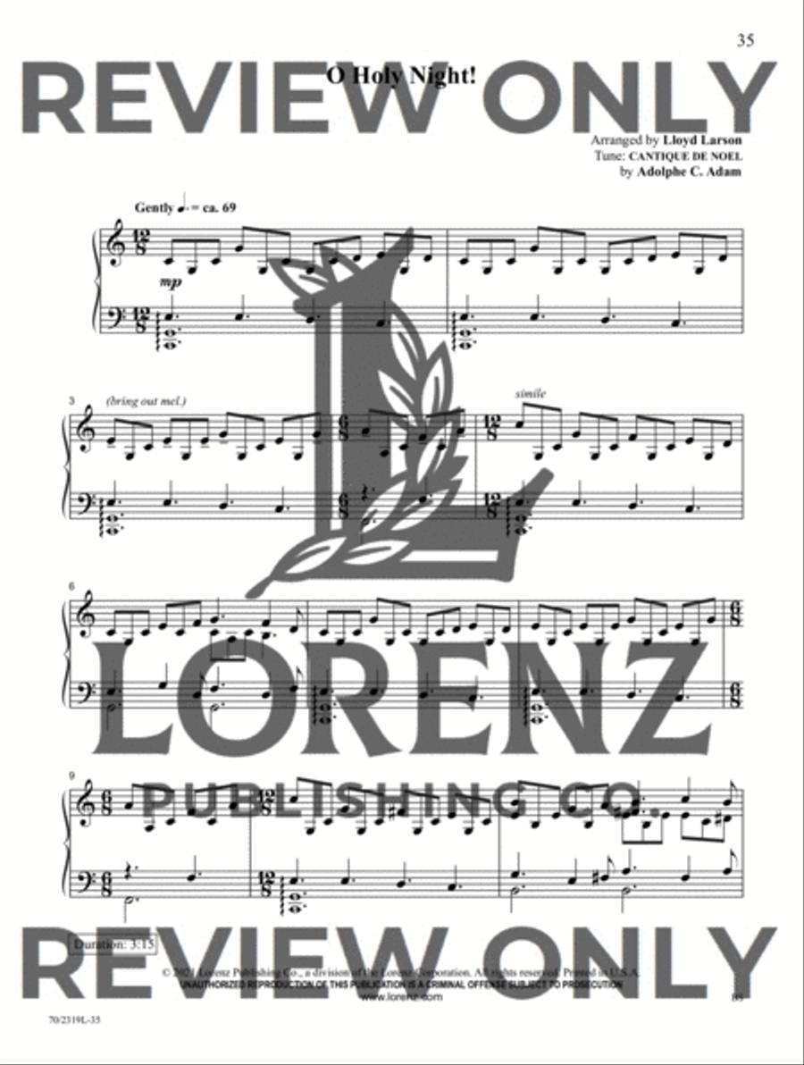 Rejoice, the King Is Born! Piano Solo scores gallery preview page 14