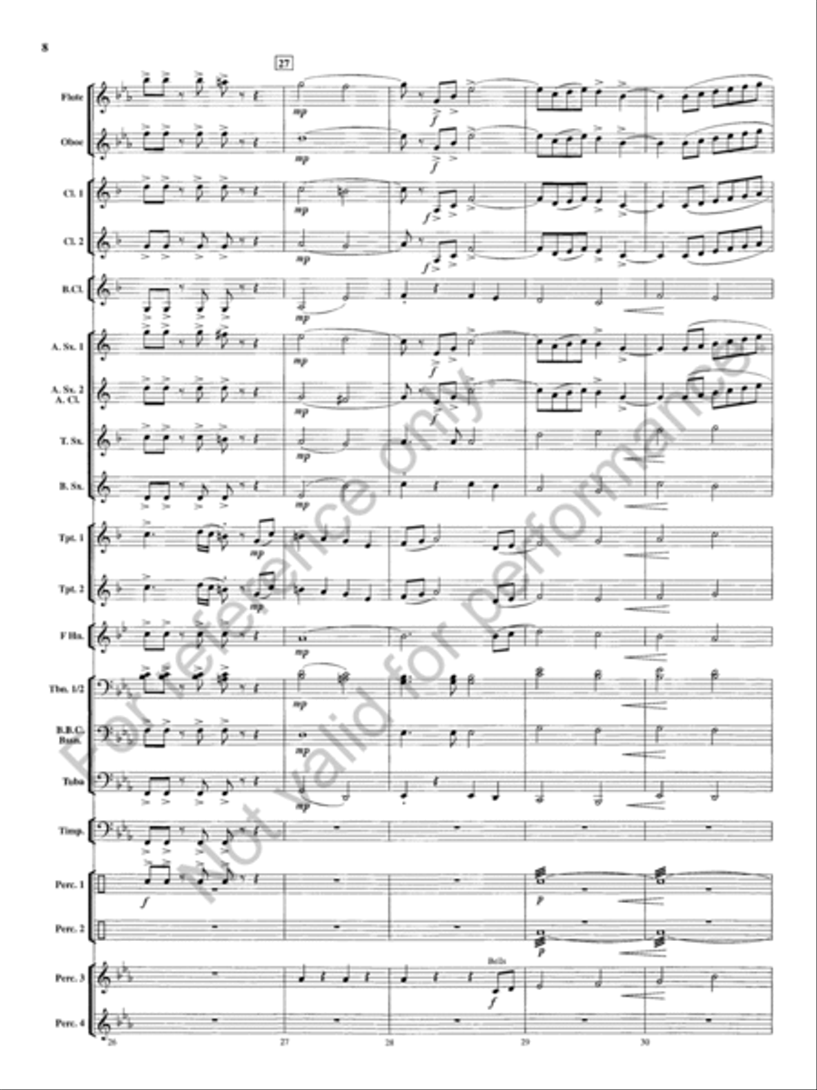 Tempest Rising Concert Band scores gallery preview page 9
